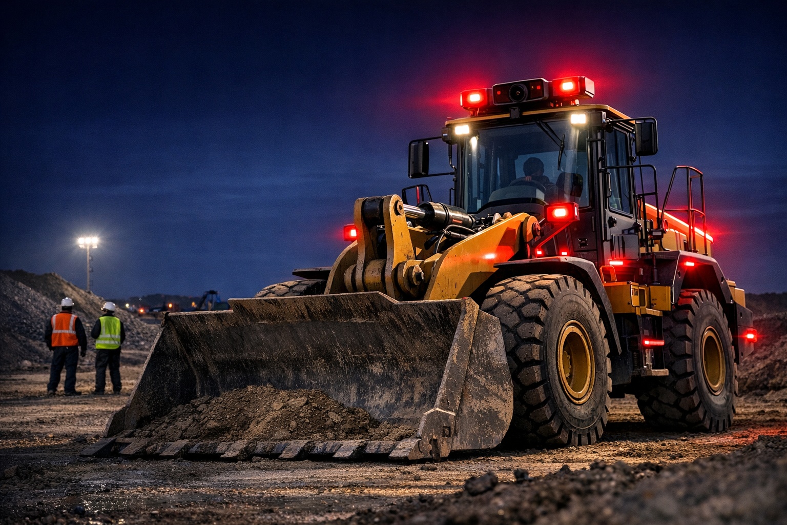 建機用安全装置・AIカメラ取付